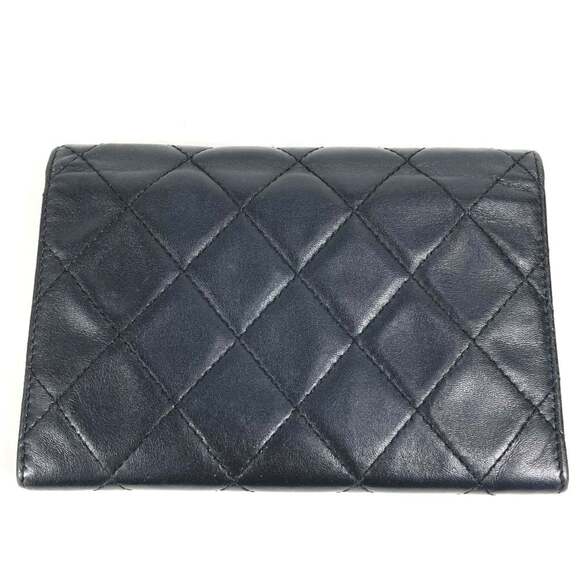 CHANEL Cambon CC Coco Mark Bifold Logo Compact Wallet with Flap, Leather, Wom... - Picture 2 of 16